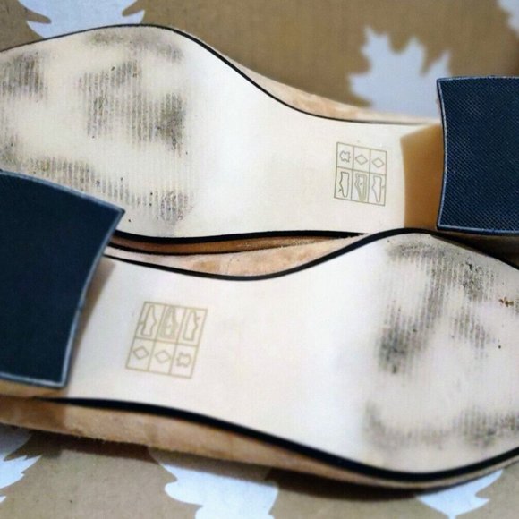 Aldo Sevilassa Classic Suede Block Heel 7.5 Pointed Toe Slip On ~ Hardly Worn - Picture 9 of 9